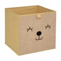 Cesta de almacenamiento infantil con decoración animal 29x29x29cm