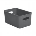 Caja de organización de plástico antracita Baobab Tatay 5L