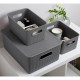 Caja de organización de plástico antracita Baobab Tatay 5L