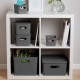 Caja de organización de plástico antracita Baobab Tatay 5L