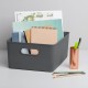 Caja de organización de plástico antracita Baobab Tatay 5L