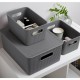 Caja de organización de plástico antracita Baobab Tatay 5L