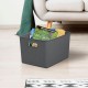 Caja de organización de plástico antracita Baobab Tatay 5L