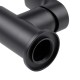Grifo de cocina monomando caño alto negro Round