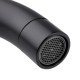 Grifo de cocina monomando caño alto negro Round