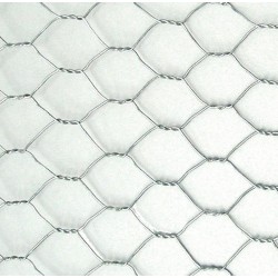 Malla metálica hexagonal galvanizada 41mm 1x5m