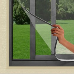 Mosquitera ventana con marco magnético flexible 120x120cm blanco