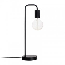 Lámpara sobremesa metal negro E27 40W Keli