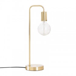 Lámpara sobremesa metal dorado E27 40W Keli