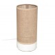 Lámpara sobremesa cilíndrica madera natural E27 25W Elva