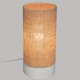 Lámpara sobremesa cilíndrica madera natural E27 25W Elva
