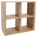 Estantería auxiliar de madera 4 estantes Klaus listones