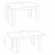 Mesa comedor extensible Kendra blanco 140-190x90cm