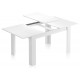Mesa comedor extensible Kendra blanco 140-190x90cm