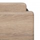 Taburete plegable alto cuadrado Louna negro y madera