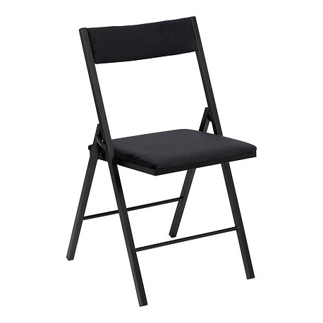 Silla plegable de metal terciopelo