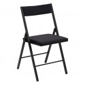 Silla plegable de metal terciopelo