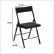 Silla plegable de metal terciopelo