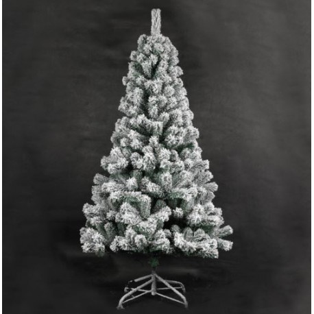 Árbol de navidad nevado 210cm
