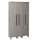 Armario pvc escobero Wood Midi 3 puertas 97x37x173cm