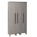 Armario pvc escobero Wood Midi 3 puertas 97x37x173cm
