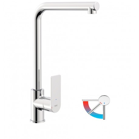 Grifo de cocina monomando caño alto apertura en frio Inoa