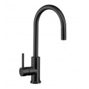 Grifo de cocina monomando caño alto negro Madrid
