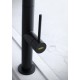 Grifo de cocina monomando extraíble apertura en frío negro Tube