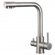 Grifo de cocina monomando 3 vías osmosis cromo