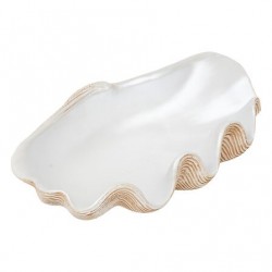 Cuenco deco resina blanca océano