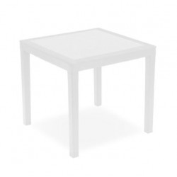 Mesa de polipropileno Ago 78x78cm blanco