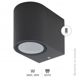 Aplique 1 luz GU10 antracita
