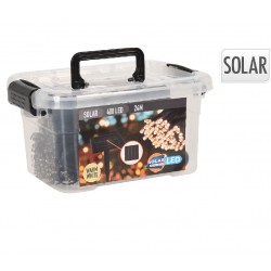 Guirnalda solar 400 luces 24m luz cálida