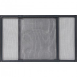 Mosquitera ventana extensible 50-90x40cm negro