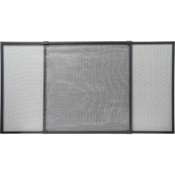 Mosquitera ventana extensible 100-190x70cm negro