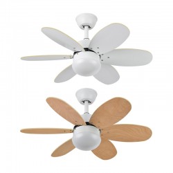 Ventilador de techo DC Ø85cm blanco/haya Alves