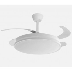 Ventilador de techo DC retráctil Ø107cm blanco Guerrero