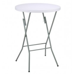 Mesa plegable redonda alta 80cm