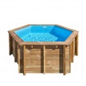 Piscina madera redonda Lili 208x107cm