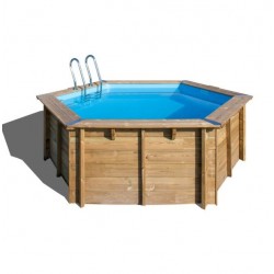 Piscina madera redonda Vanille 2 400x119cm