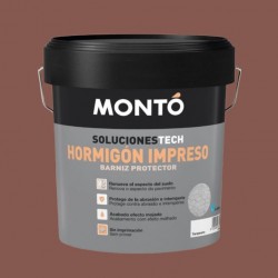 Pintura hormigón rojo semibrillante 4LT Montó