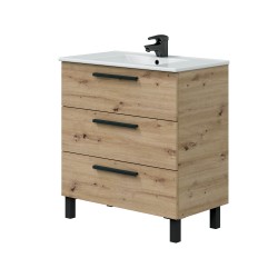 Mueble de baño Athena roble nodi 80cm