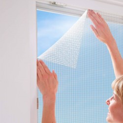 Mosquitera ventana en kit con velcro 130x150cm