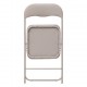 Silla plegable de metal acolchada