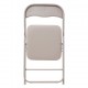 Silla plegable de metal acolchada