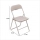 Silla plegable de metal acolchada