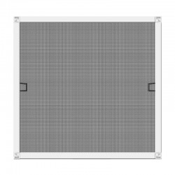 Mosquitera ventana con marco blanco