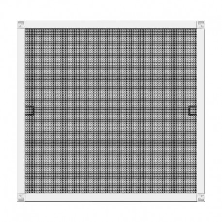 Mosquitera ventana con marco blanco