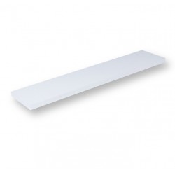Estante de melamina blanco rectangular 60x15cm