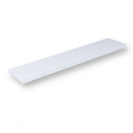 Estante de melamina blanco rectangular 60x15cm
